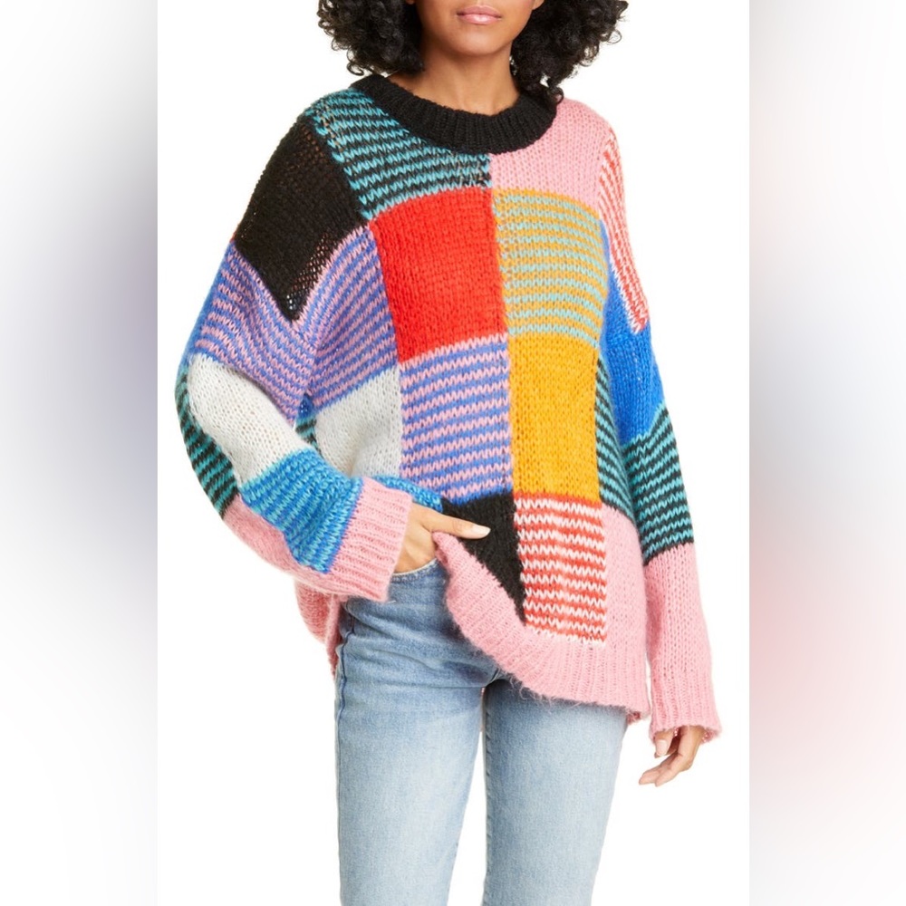 Stine Goya patchwork oversized sweater